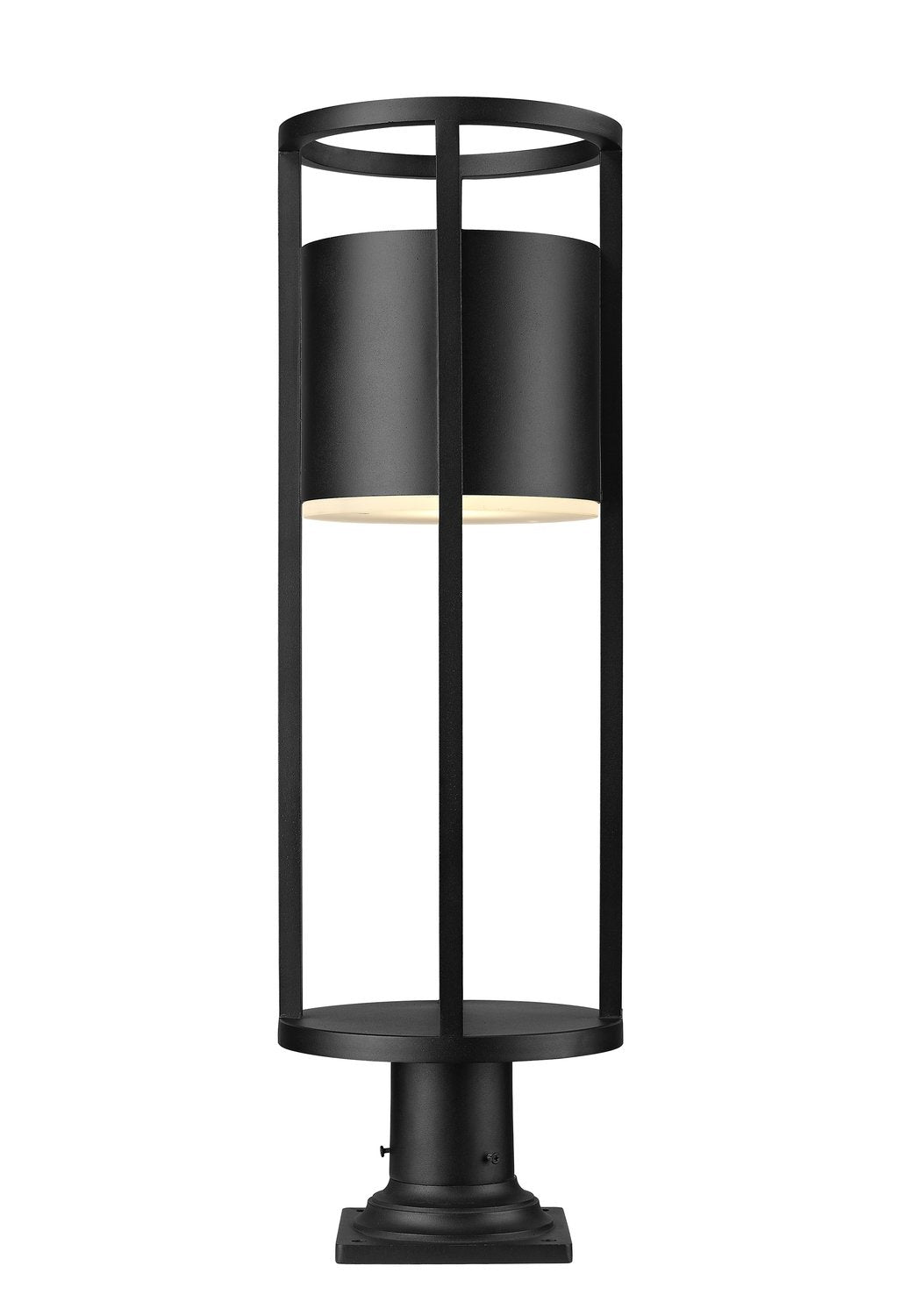 Z-LITE LUCA OUTDOOR PIER MOUNTED FIXTURE | 517PHB-533PM-BK-LED - Post
