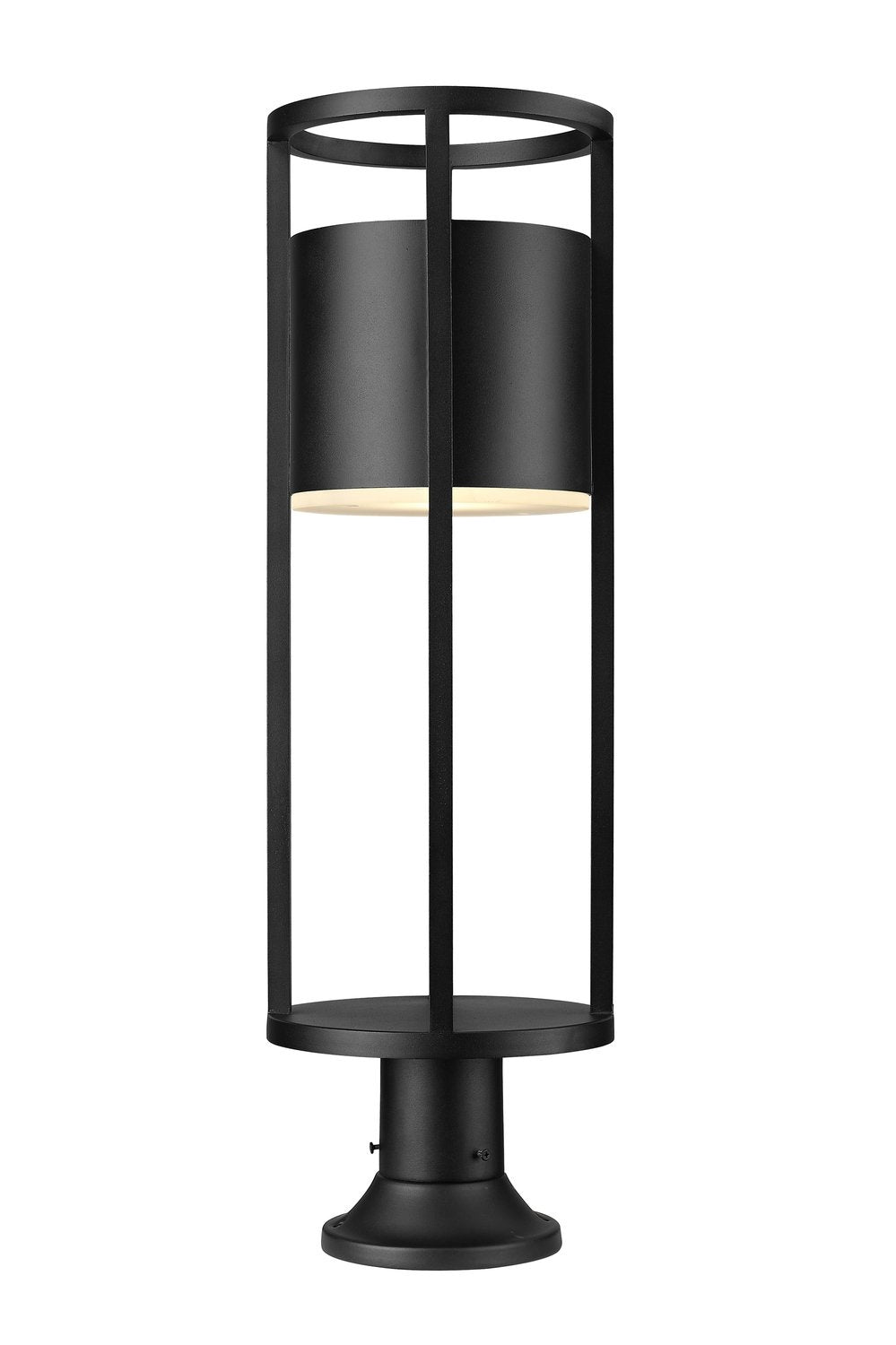 Z-LITE LUCA OUTDOOR PIER MOUNTED FIXTURE | 517PHB-553PM-BK-LED - Post