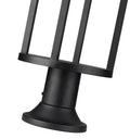 Z-LITE LUCA OUTDOOR PIER MOUNTED FIXTURE | 517PHB-553PM-BK-LED - Post