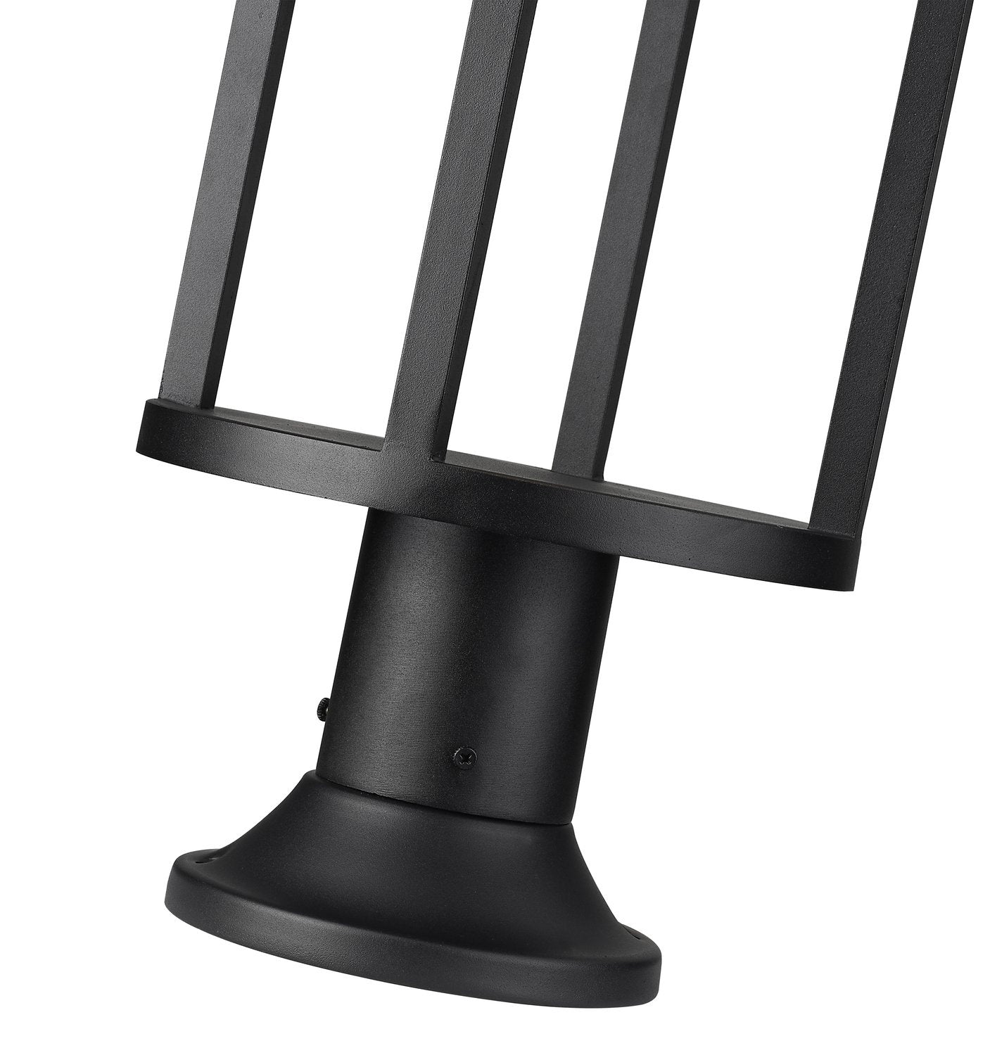 Z-LITE LUCA OUTDOOR PIER MOUNTED FIXTURE | 517PHB-553PM-BK-LED - Post