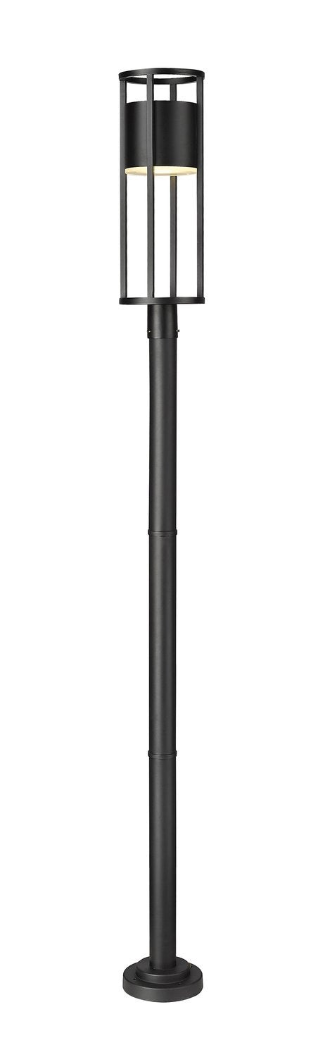 Z-LITE LUCA OUTDOOR POST MOUNTED FIXTURE | 517PHB-567P-BK-LED - Post