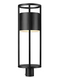Z-LITE LUCA OUTDOOR POST MOUNT FIXTURE | 517PHB-BK-LED - Post