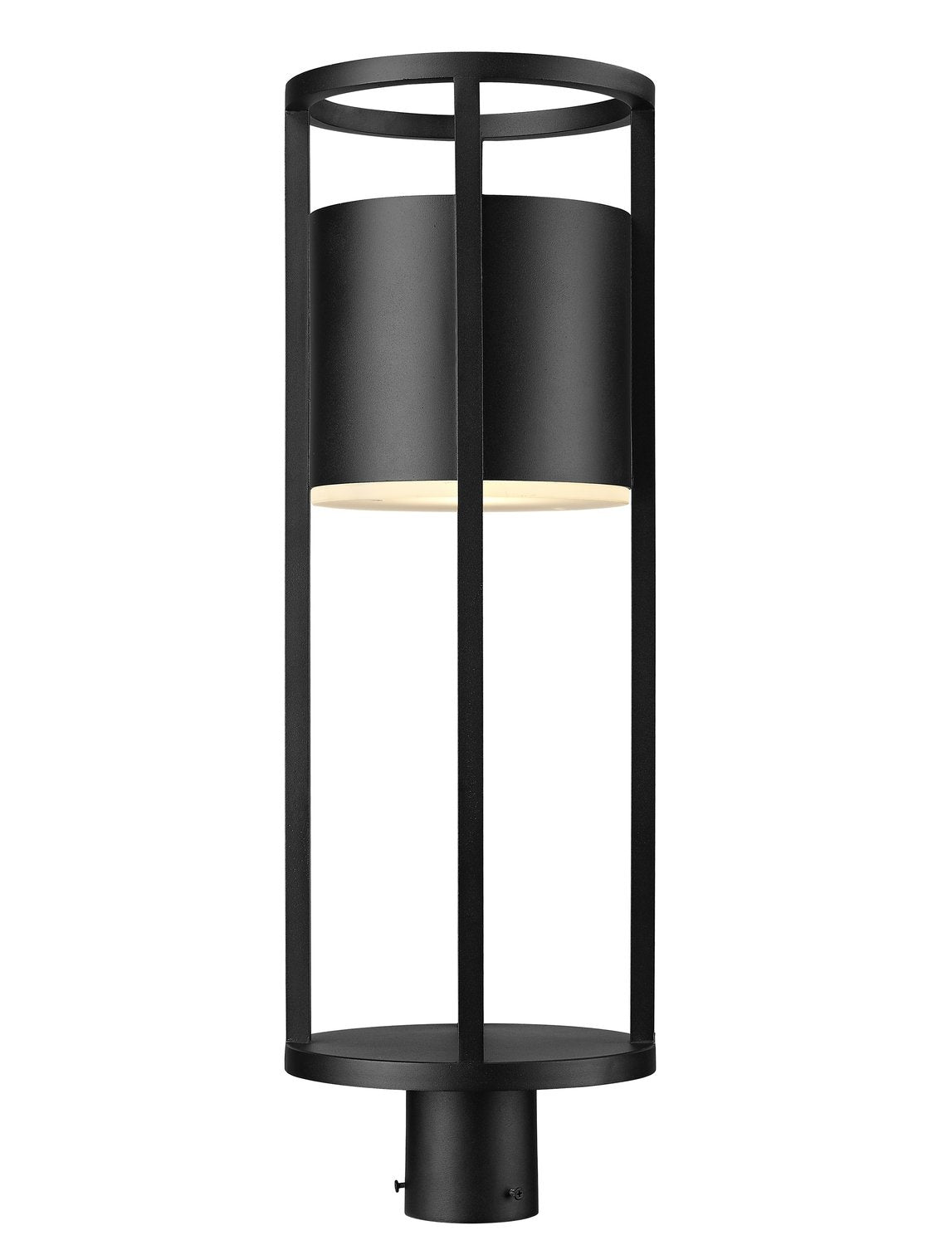 Z-LITE LUCA OUTDOOR POST MOUNT FIXTURE | 517PHB-BK-LED - Post