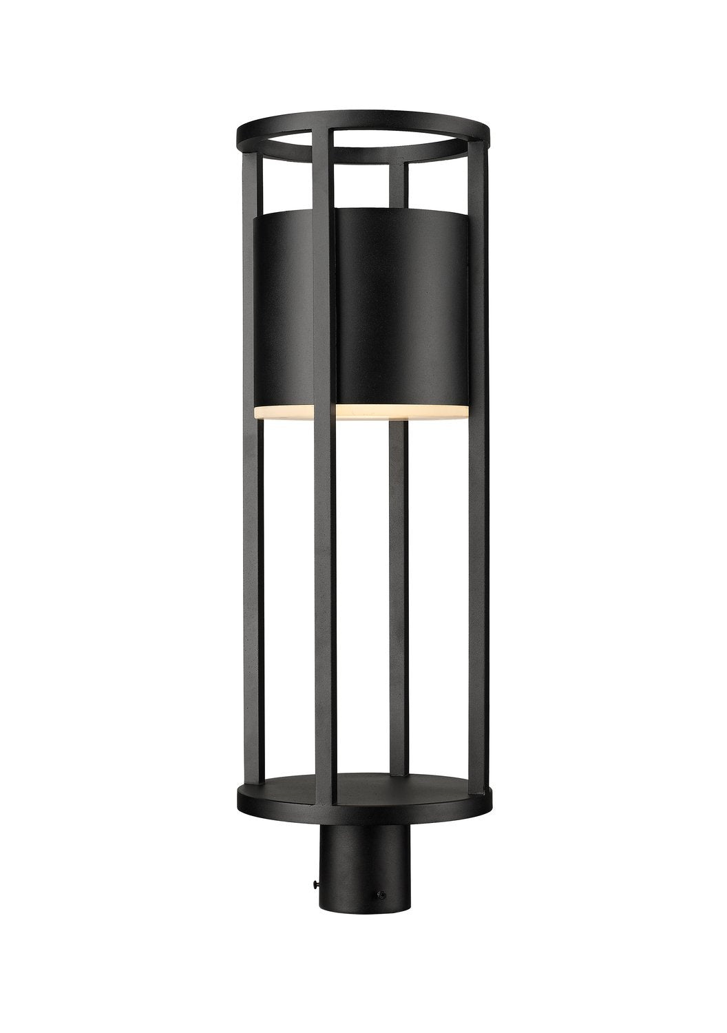 Z-LITE LUCA OUTDOOR POST MOUNT FIXTURE | 517PHB-BK-LED - Post