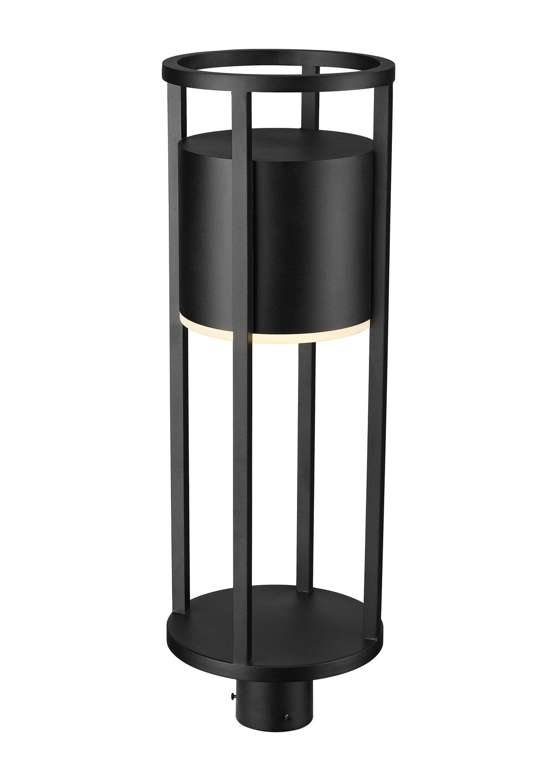 Z-LITE LUCA OUTDOOR POST MOUNT FIXTURE | 517PHB-BK-LED - Post