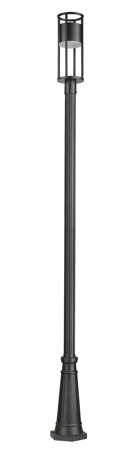 Z-LITE LUCA OUTDOOR POST MOUNTED FIXTURE | 517PHM-519P-BK-LED - Post
