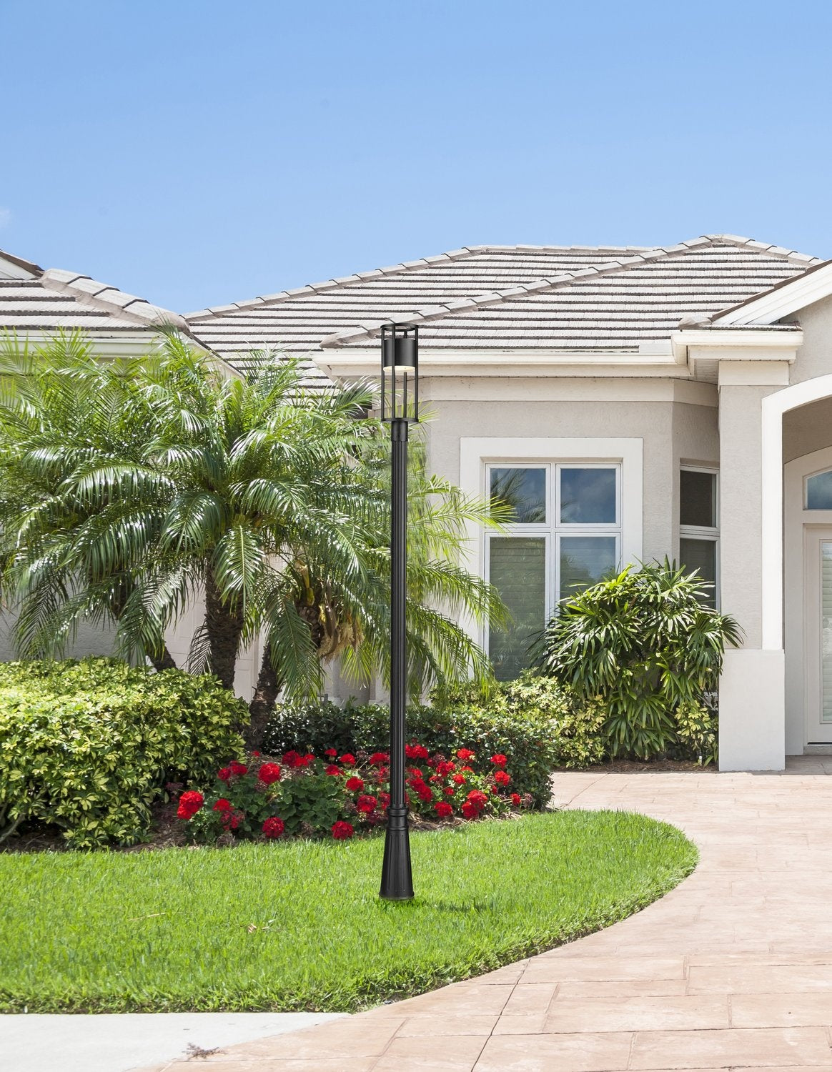 Z-LITE LUCA OUTDOOR POST MOUNTED FIXTURE | 517PHM-519P-BK-LED - Post