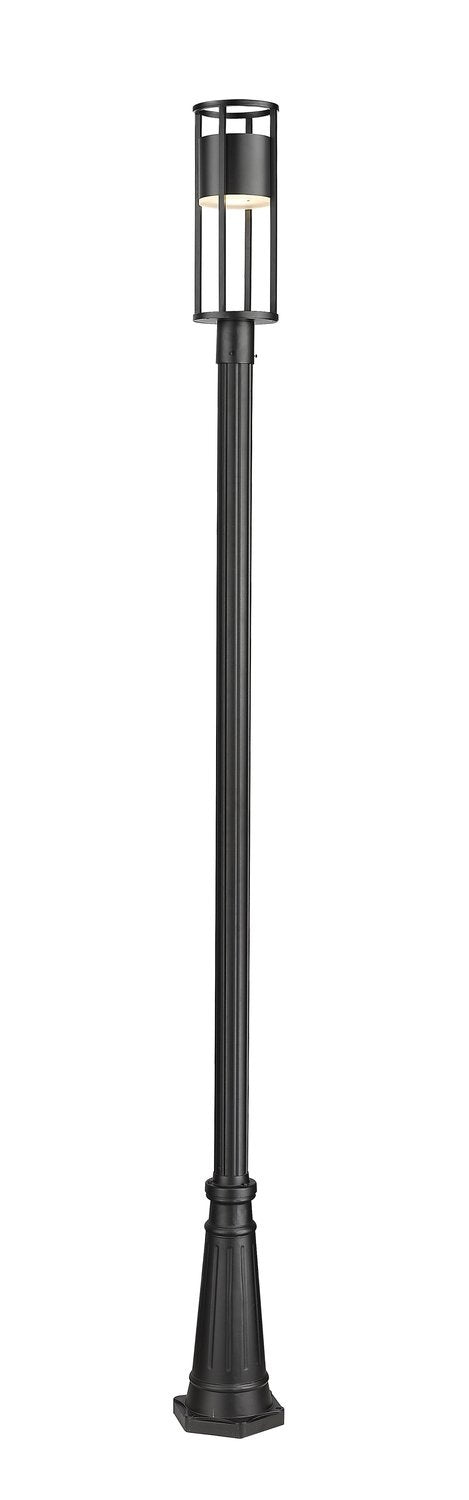 Z-LITE LUCA OUTDOOR POST MOUNTED FIXTURE | 517PHM-519P-BK-LED - Post