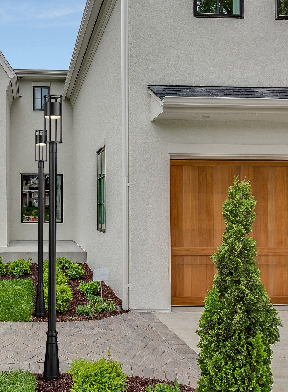 Z-LITE LUCA OUTDOOR POST MOUNTED FIXTURE | 517PHM-519P-BK-LED - Post
