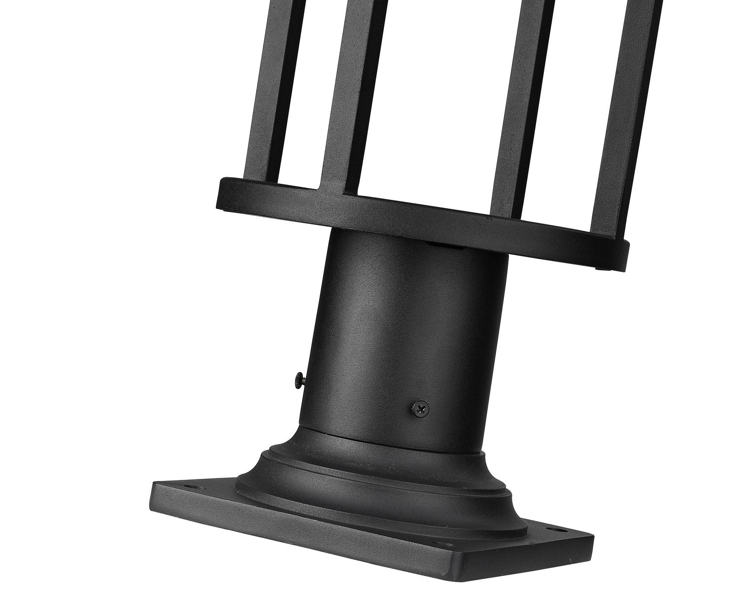 Z-LITE LUCA OUTDOOR PIER MOUNTED FIXTURE | 517PHM-533PM-BK-LED - Post