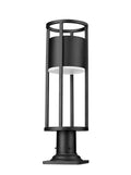 Z-LITE LUCA OUTDOOR PIER MOUNTED FIXTURE | 517PHM-533PM-BK-LED - Post