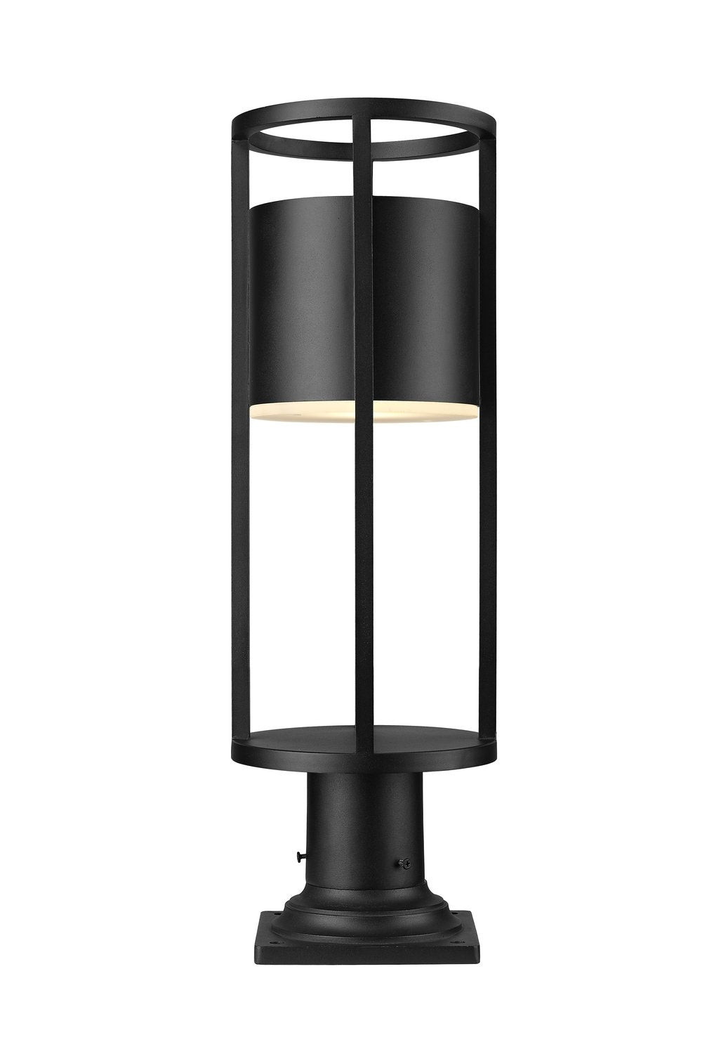 Z-LITE LUCA OUTDOOR PIER MOUNTED FIXTURE | 517PHM-533PM-BK-LED - Post