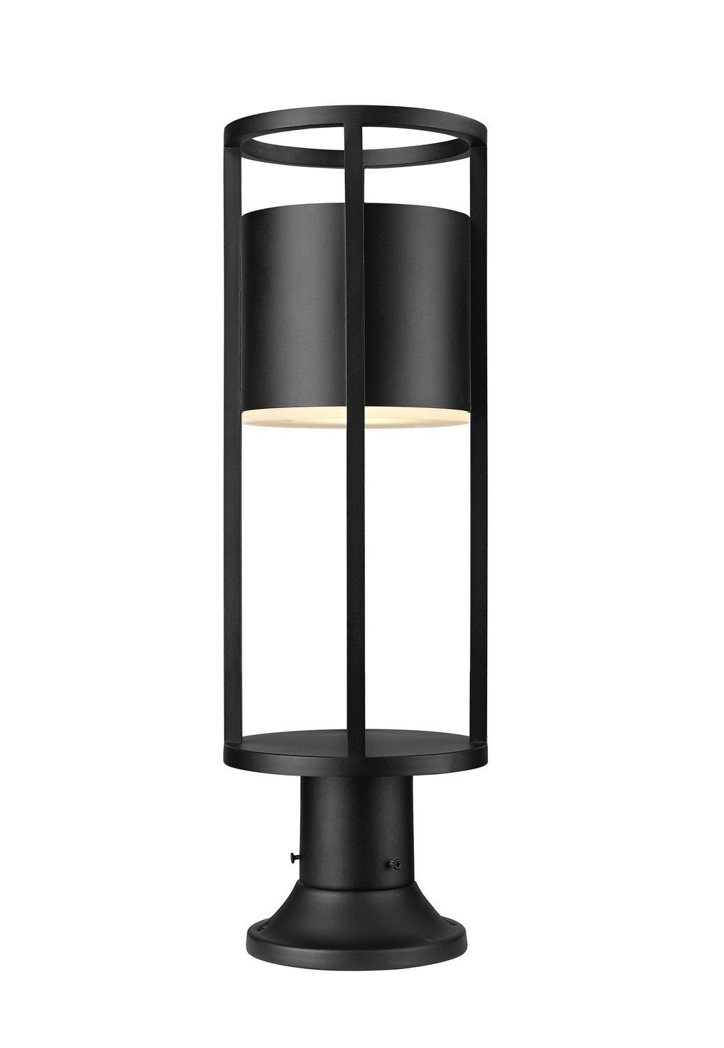 Z-LITE LUCA OUTDOOR PIER MOUNTED FIXTURE | 517PHM-553PM-BK-LED - Post