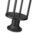 Z-LITE LUCA OUTDOOR PIER MOUNTED FIXTURE | 517PHM-553PM-BK-LED - Post