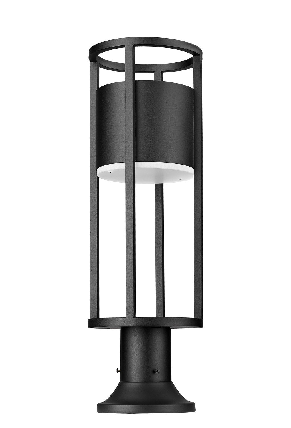Z-LITE LUCA OUTDOOR PIER MOUNTED FIXTURE | 517PHM-553PM-BK-LED - Post