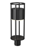 Z-LITE LUCA OUTDOOR POST MOUNT FIXTURE | 517PHM-BK-LED - Post