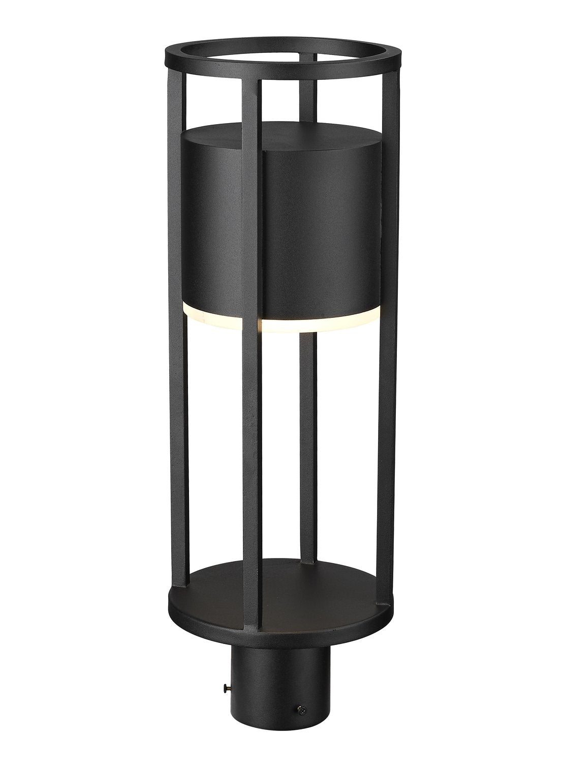 Z-LITE LUCA OUTDOOR POST MOUNT FIXTURE | 517PHM-BK-LED - Post