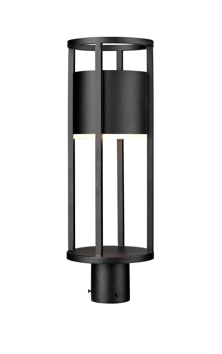 Z-LITE LUCA OUTDOOR POST MOUNT FIXTURE | 517PHM-BK-LED - Post