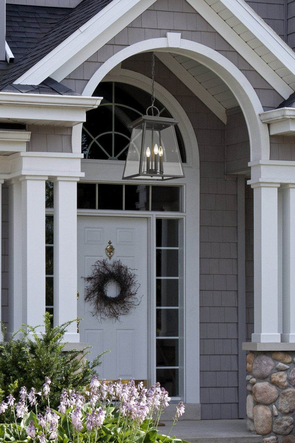 Z-LITE, BROUGHTON OUTDOOR CHAIN MOUNT CEILING FIXTURE, OUTDOOR CEILING LIGHTS