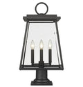 Z-LITE BROUGHTON OUTDOOR PIER MOUNTED FIXTURE | 521PHBR-533PM-BK - Post