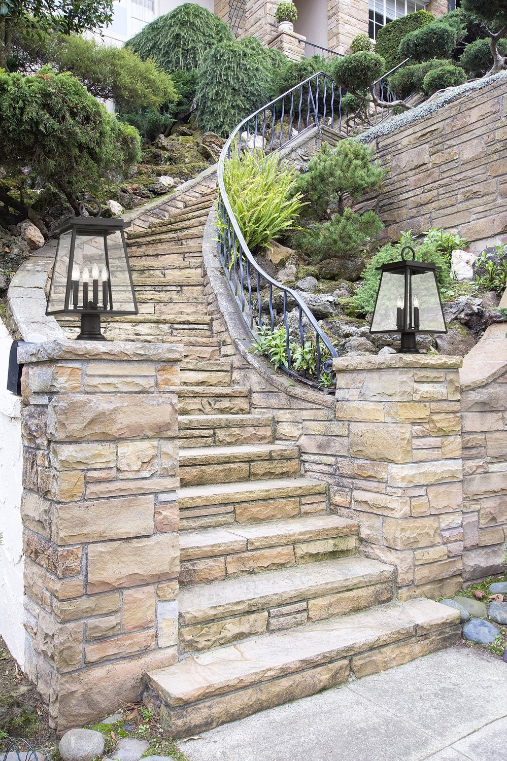 Z-LITE BROUGHTON OUTDOOR PIER MOUNTED FIXTURE | 521PHBR-533PM-BK - Post