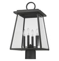 Z-LITE BROUGHTON OUTDOOR POST MOUNT FIXTURE | 521PHBR-BK - Post