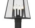 Z-LITE BROUGHTON OUTDOOR POST MOUNTED FIXTURE | 521PHBS-536P-BK - Post