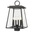 Z-LITE BROUGHTON OUTDOOR POST MOUNT FIXTURE | 521PHBS-BK - Post
