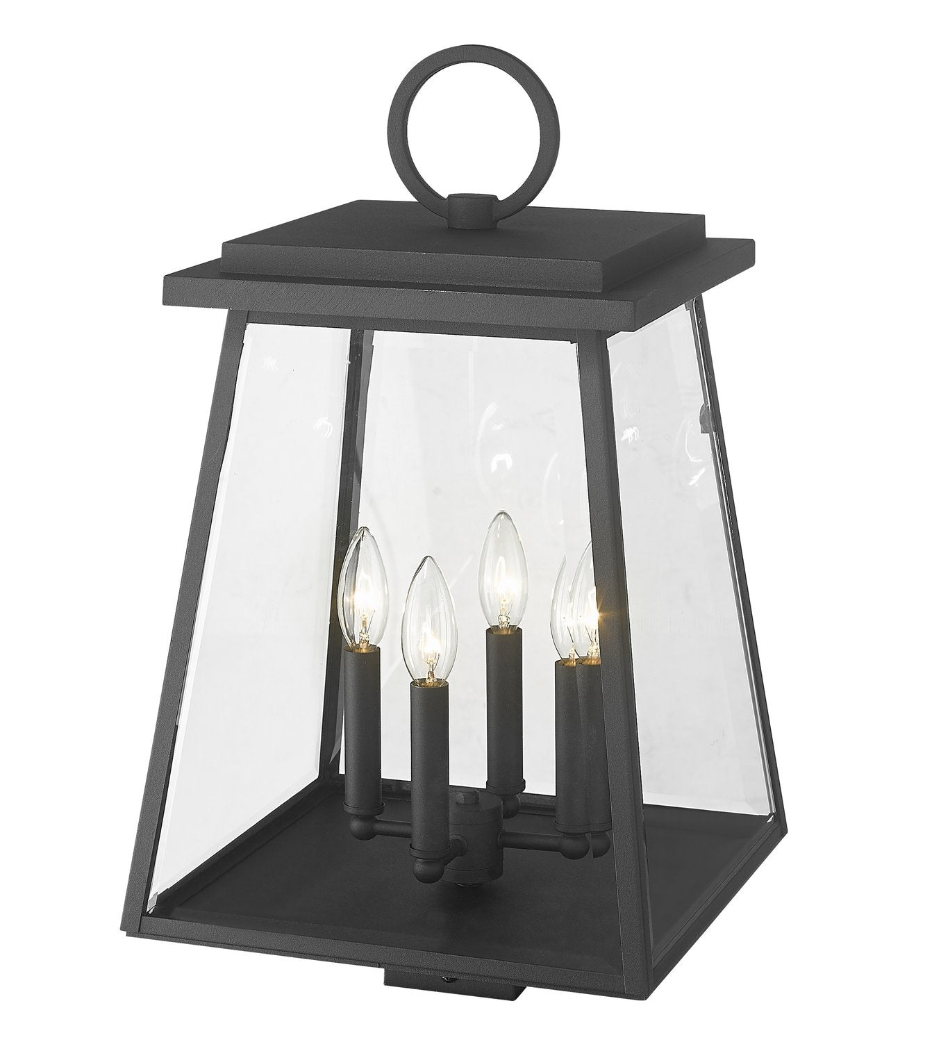 Z-LITE BROUGHTON OUTDOOR POST MOUNT FIXTURE | 521PHBS-BK - Post