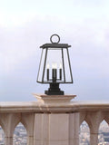 Z-LITE BROUGHTON OUTDOOR PIER MOUNTED FIXTURE | 521PHBS-SQPM-BK - Post