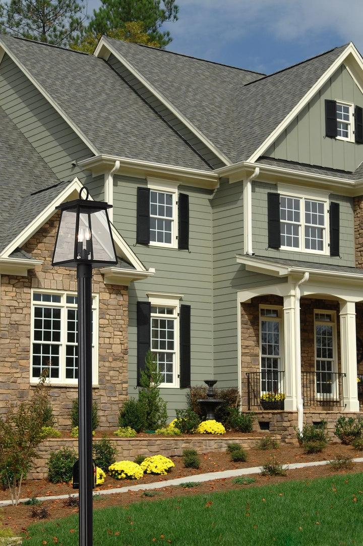 Z-LITE BROUGHTON OUTDOOR POST MOUNTED FIXTURE | 521PHMR-519P-BK - Post