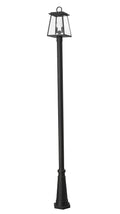 Z-LITE BROUGHTON OUTDOOR POST MOUNTED FIXTURE | 521PHMR-519P-BK - Post