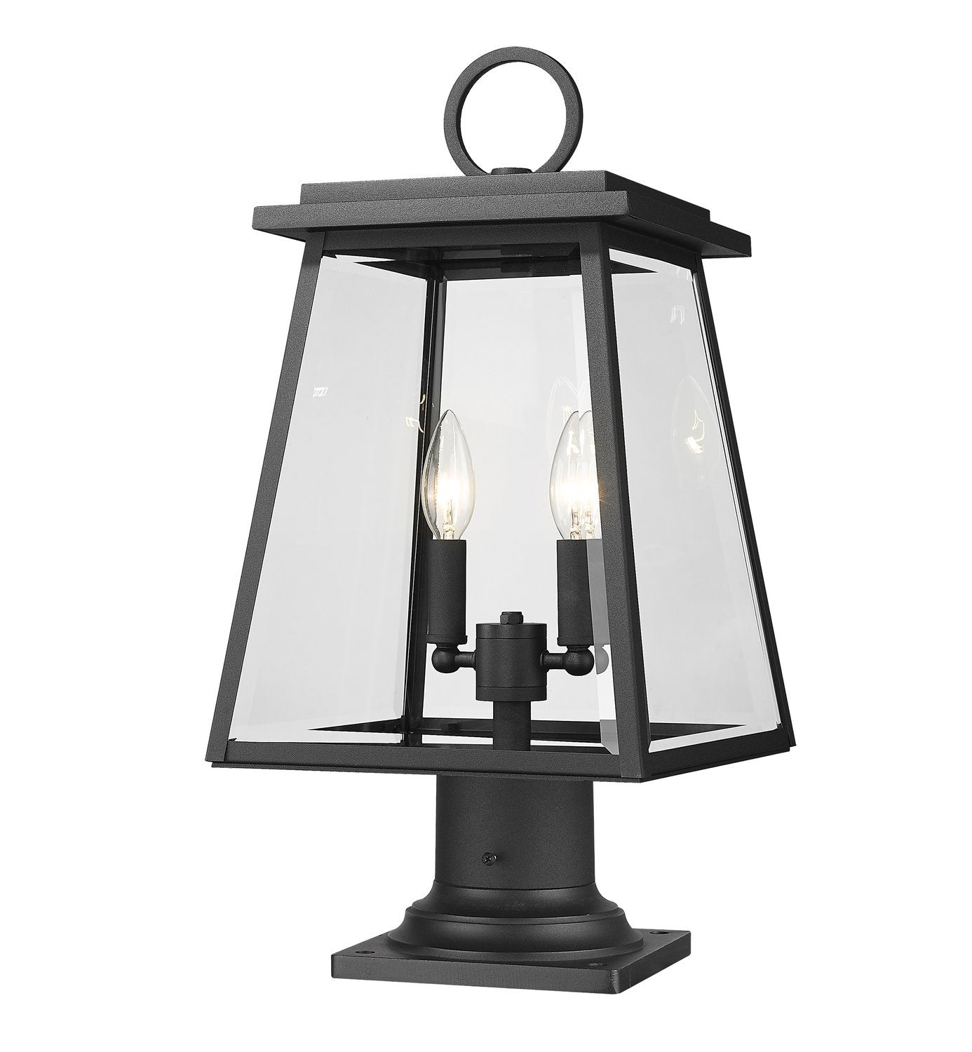 Z-LITE BROUGHTON OUTDOOR PIER MOUNTED FIXTURE | 521PHMR-533PM-BK - Post