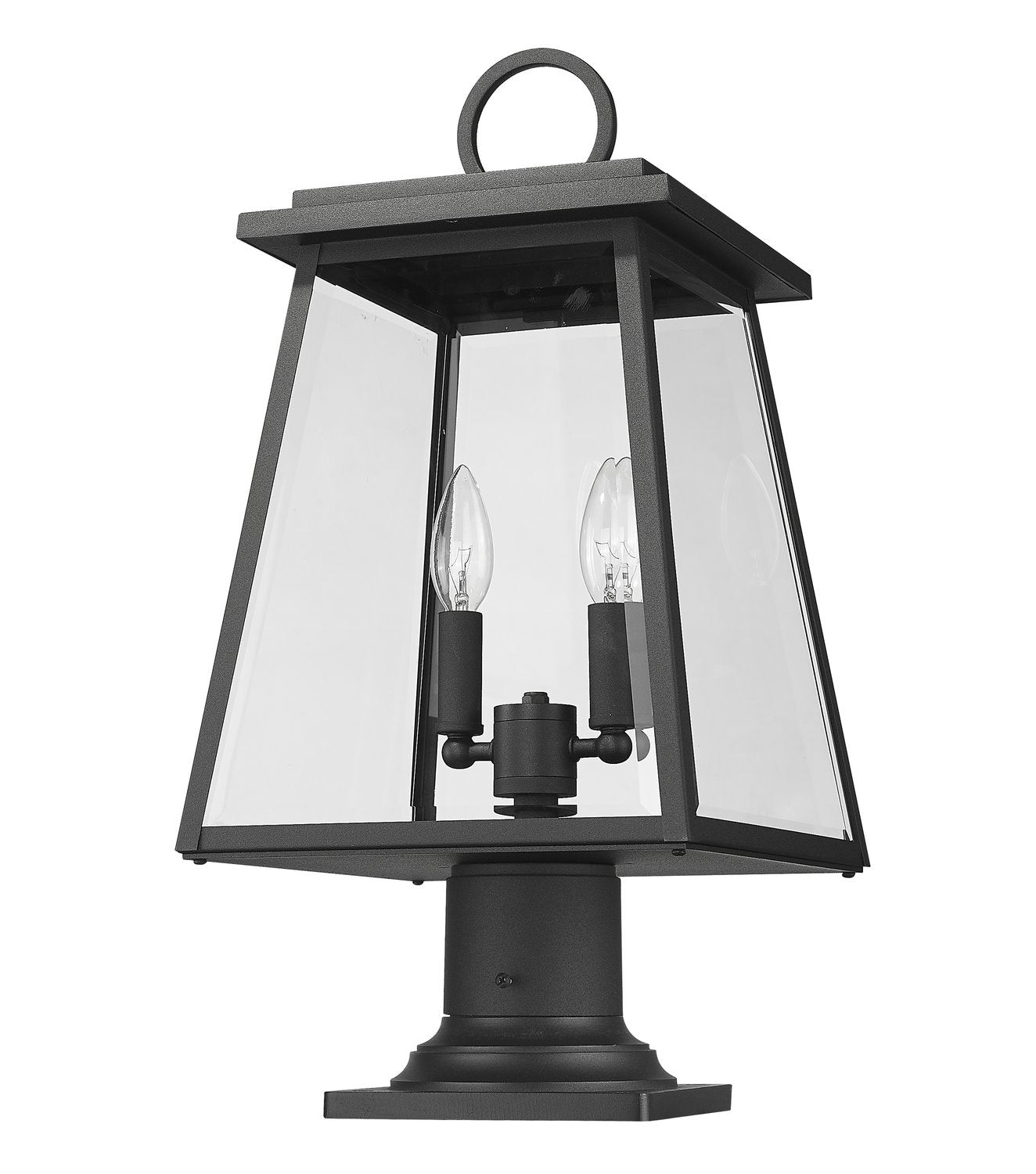 Z-LITE BROUGHTON OUTDOOR PIER MOUNTED FIXTURE | 521PHMR-533PM-BK - Post
