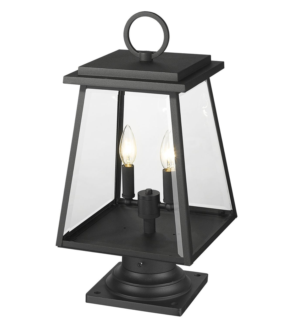Z-LITE BROUGHTON OUTDOOR PIER MOUNTED FIXTURE | 521PHMR-533PM-BK - Post
