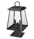 Z-LITE BROUGHTON OUTDOOR PIER MOUNTED FIXTURE | 521PHMR-533PM-BK - Post