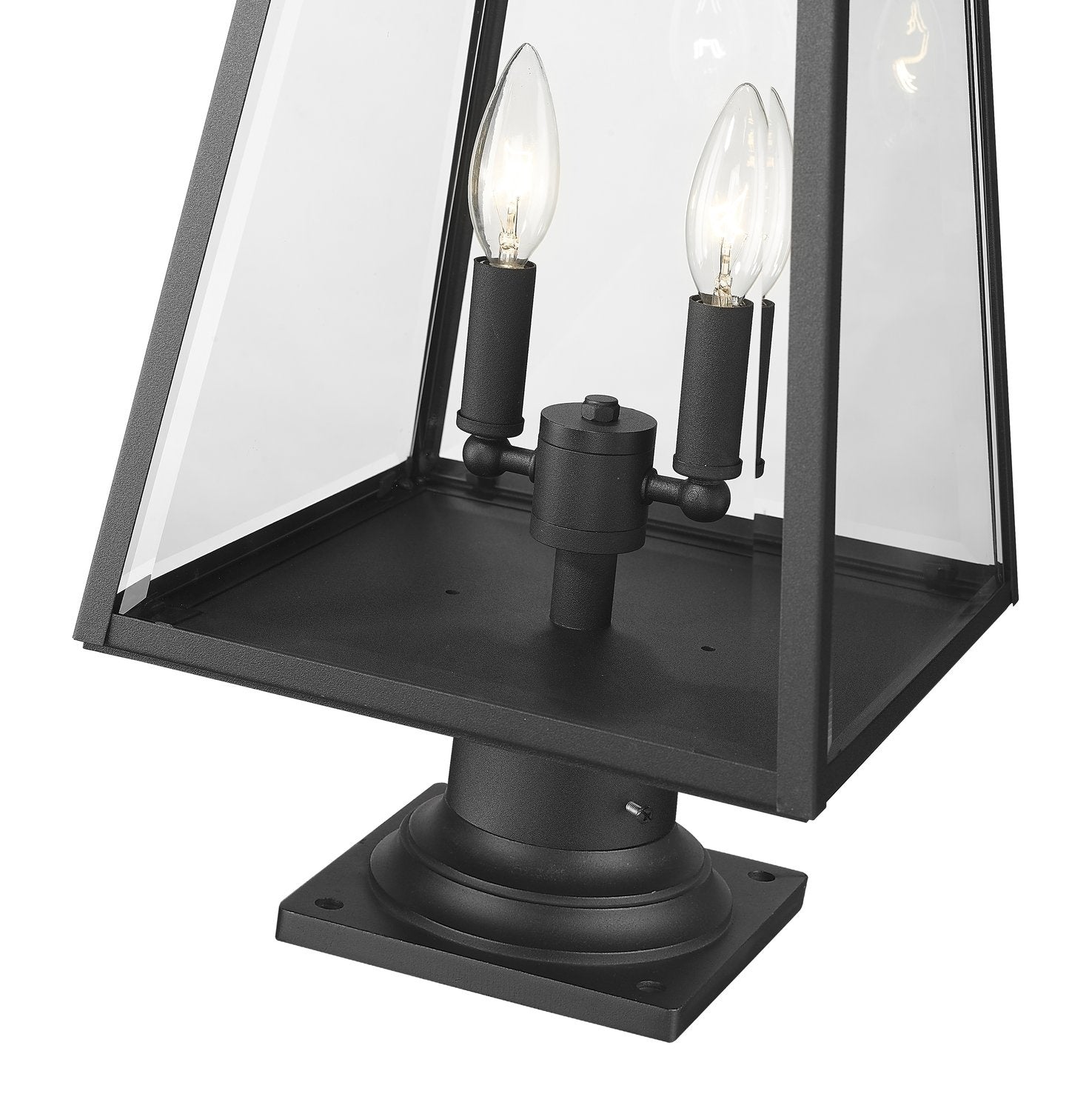 Z-LITE BROUGHTON OUTDOOR PIER MOUNTED FIXTURE | 521PHMR-533PM-BK - Post