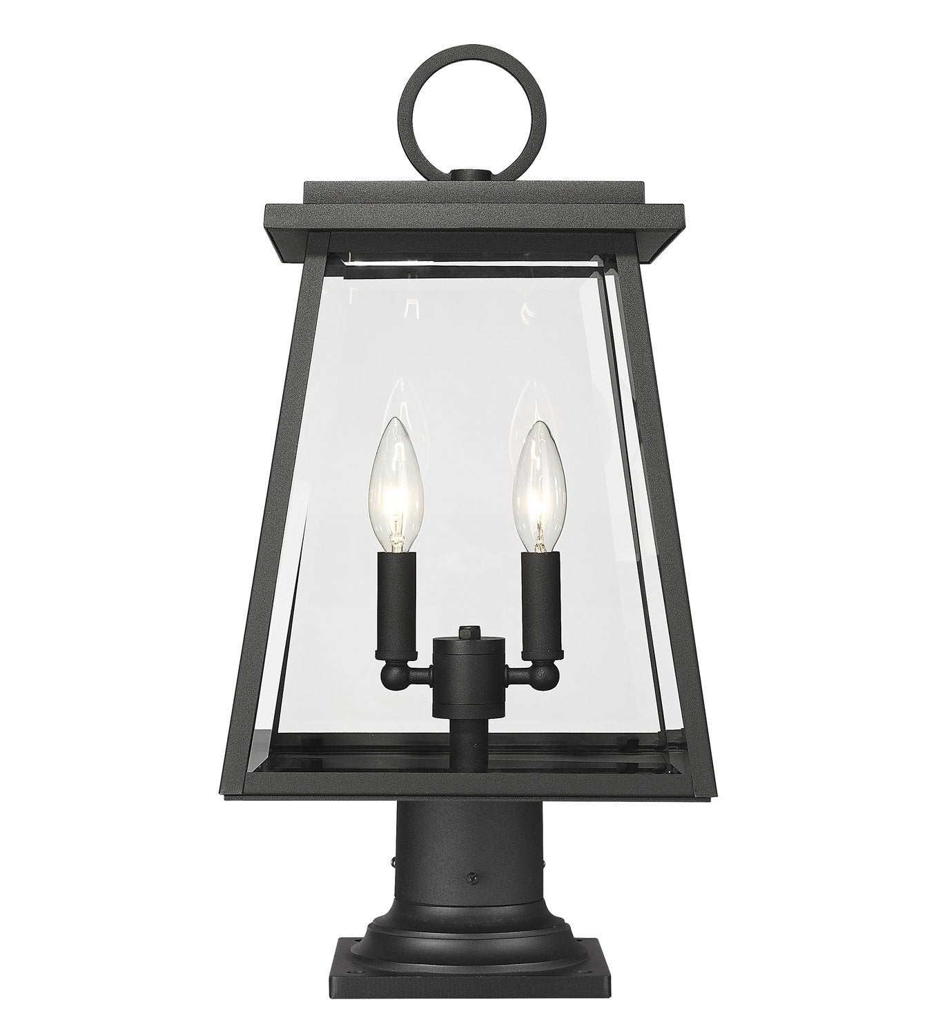 Z-LITE BROUGHTON OUTDOOR PIER MOUNTED FIXTURE | 521PHMR-533PM-BK - Post