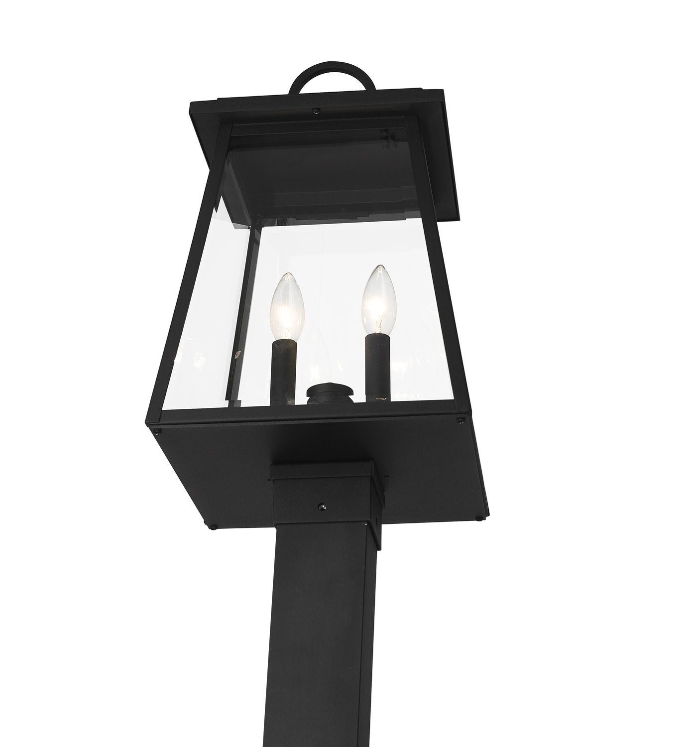 Z-LITE BROUGHTON OUTDOOR POST MOUNTED FIXTURE | 521PHMS-536P-BK - Post