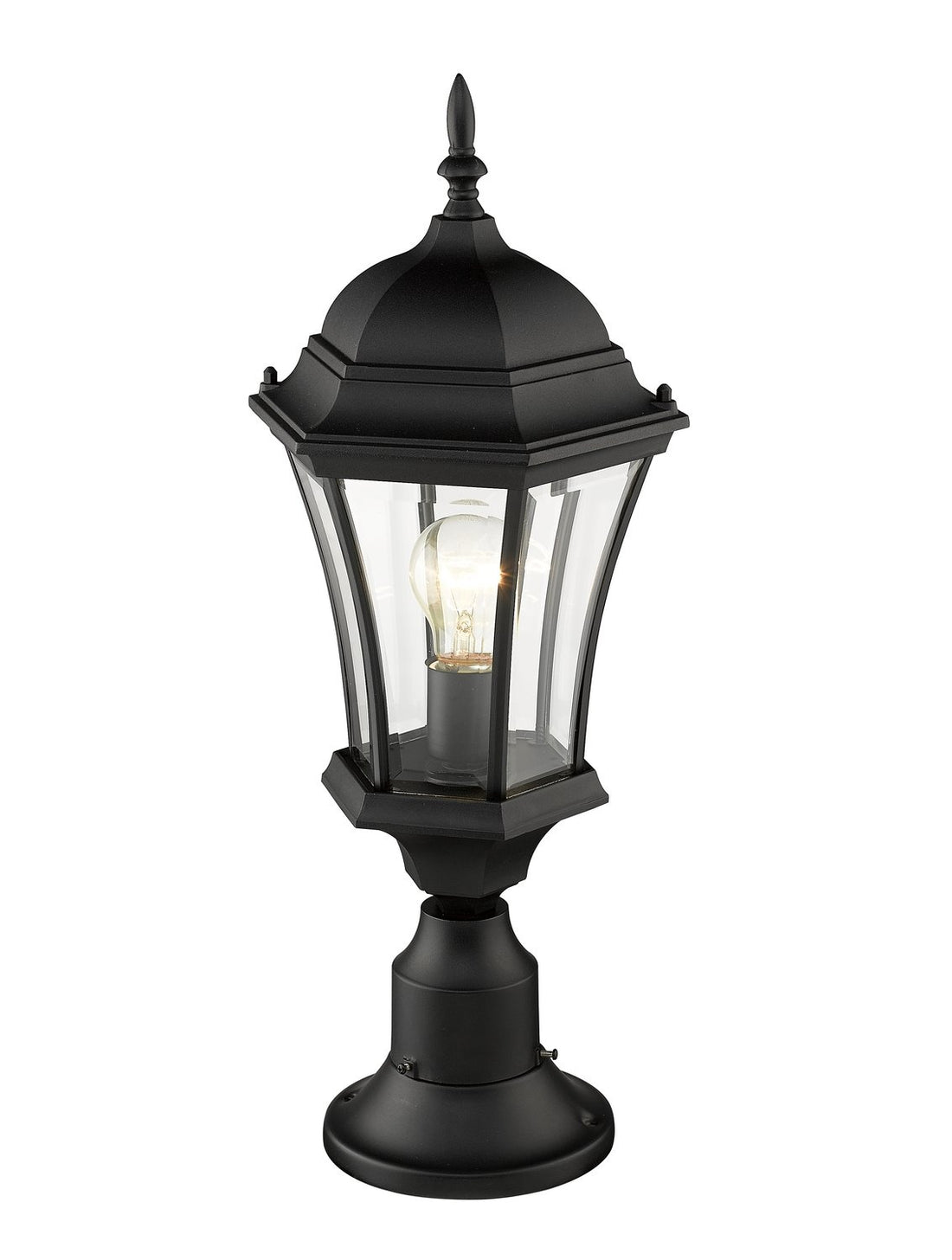Z-LITE WAKEFIELD OUTDOOR PIER MOUNTED FIXTURE | 522PHM-553PM-BK - Post