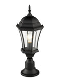 Z-LITE WAKEFIELD OUTDOOR PIER MOUNTED FIXTURE | 522PHM-553PM-BK - Post