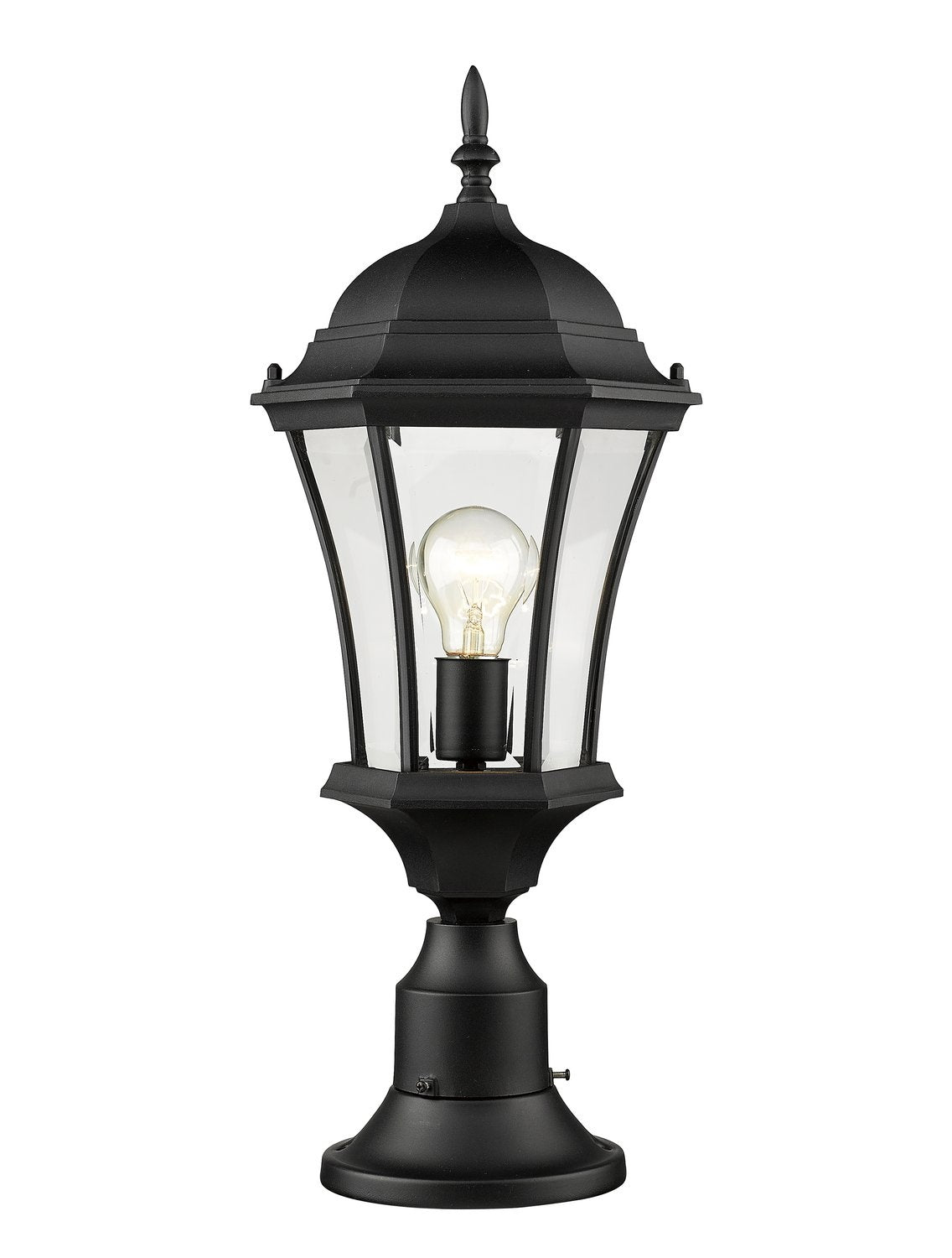 Z-LITE WAKEFIELD OUTDOOR PIER MOUNTED FIXTURE | 522PHM-553PM-BK