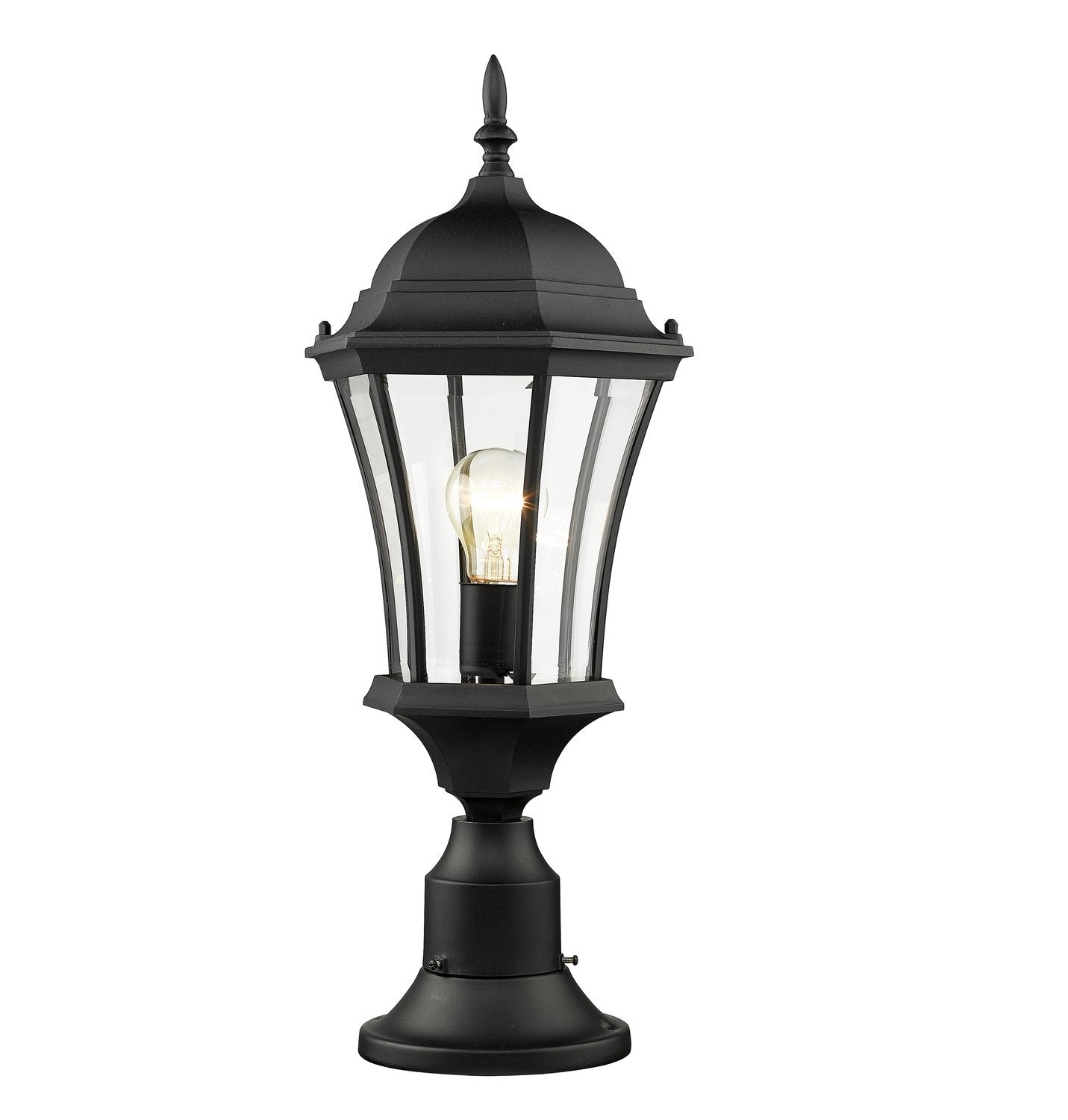 Z-LITE WAKEFIELD OUTDOOR PIER MOUNTED FIXTURE | 522PHM-553PM-BK