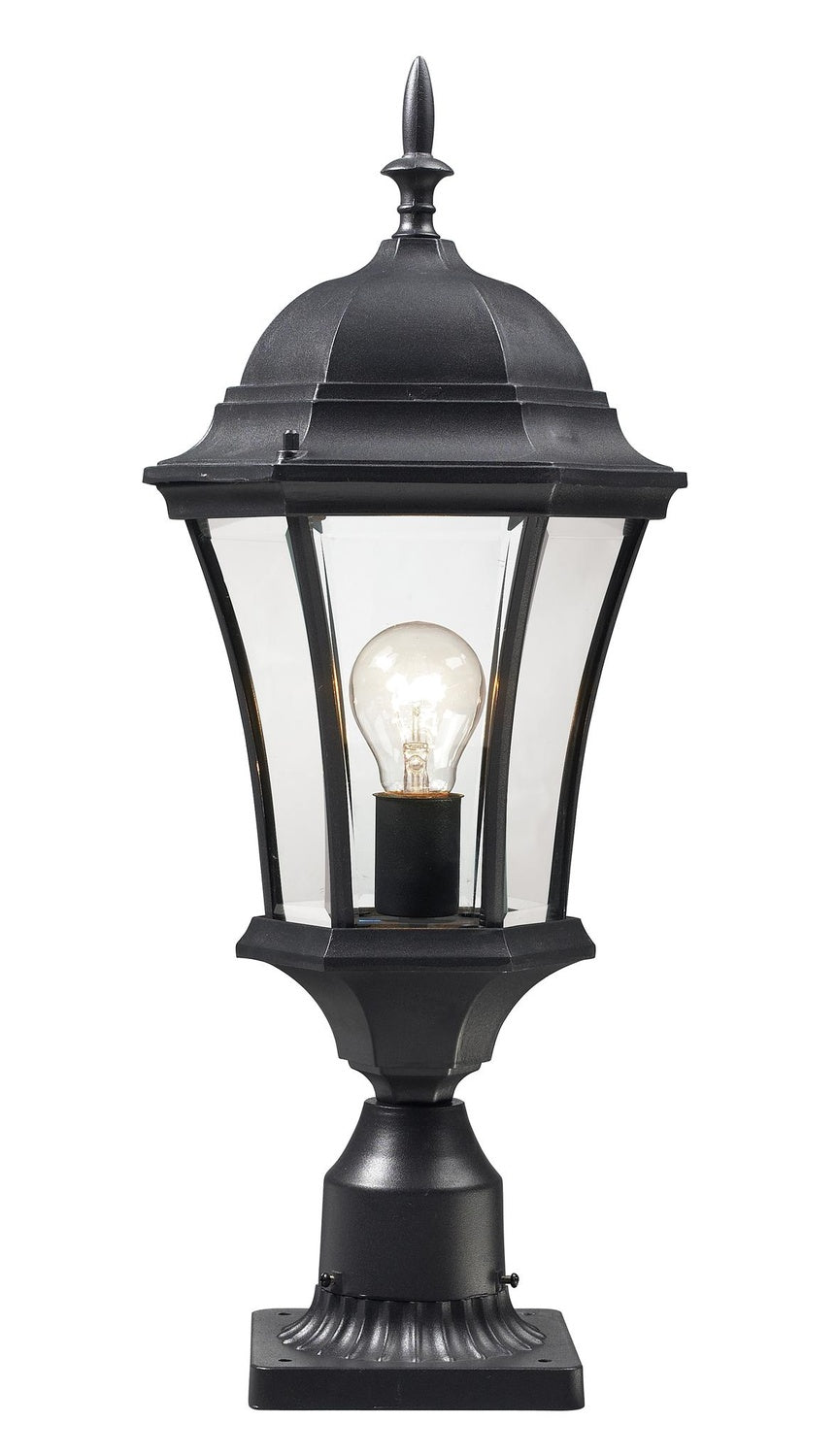 Z-LITE WAKEFIELD OUTDOOR PIER MOUNTED FIXTURE | 522PHM-BK-PM - Post