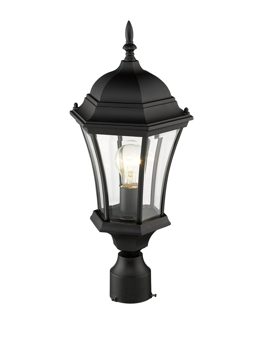 Z-LITE WAKEFIELD OUTDOOR POST MOUNT FIXTURE | 522PHM-BK - Post