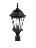 Z-LITE WAKEFIELD OUTDOOR POST MOUNT FIXTURE | 522PHM-BK - Post
