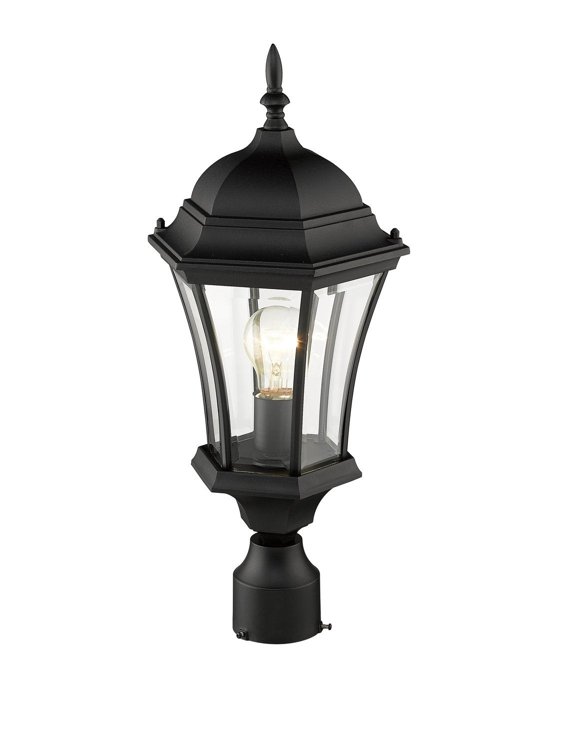 Z-LITE WAKEFIELD OUTDOOR POST MOUNT FIXTURE | 522PHM-BK - Post