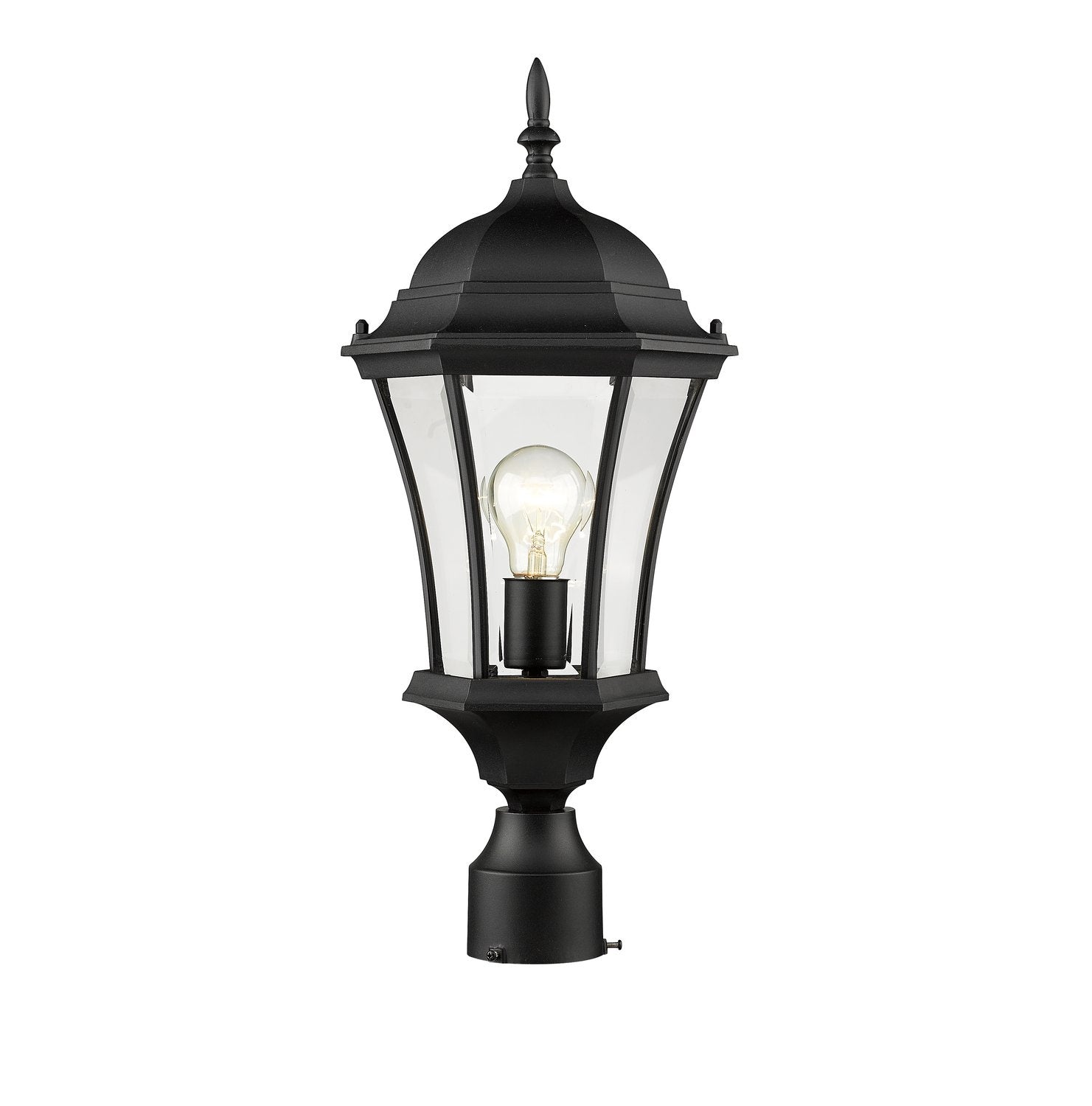 Z-LITE WAKEFIELD OUTDOOR POST MOUNT FIXTURE | 522PHM-BK - Post