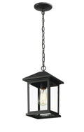 Z-LITE, PORTLAND OUTDOOR CHAIN MOUNT CEILING FIXTURE, OUTDOOR CEILING LIGHTS