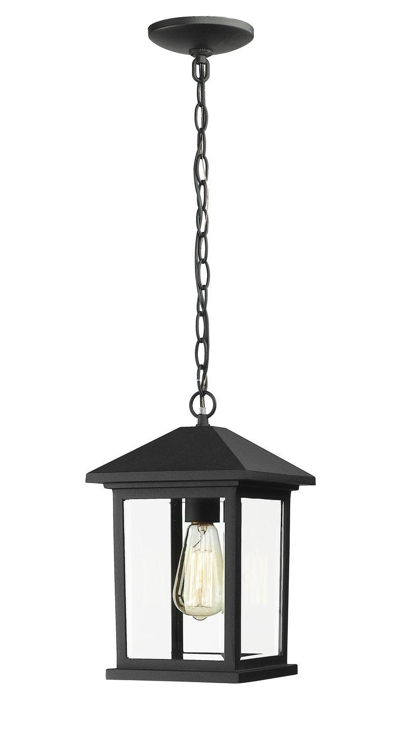 Z-LITE, PORTLAND OUTDOOR CHAIN MOUNT CEILING FIXTURE, OUTDOOR CEILING LIGHTS